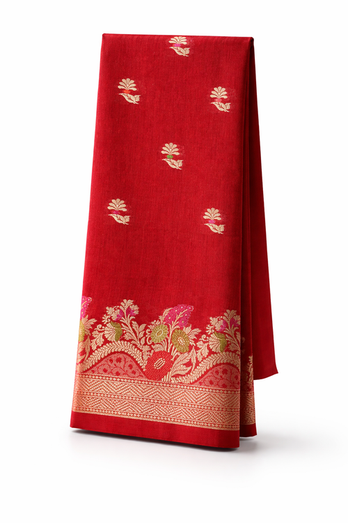 Banarasi Rajshahi Minedar Cotton Dress Material