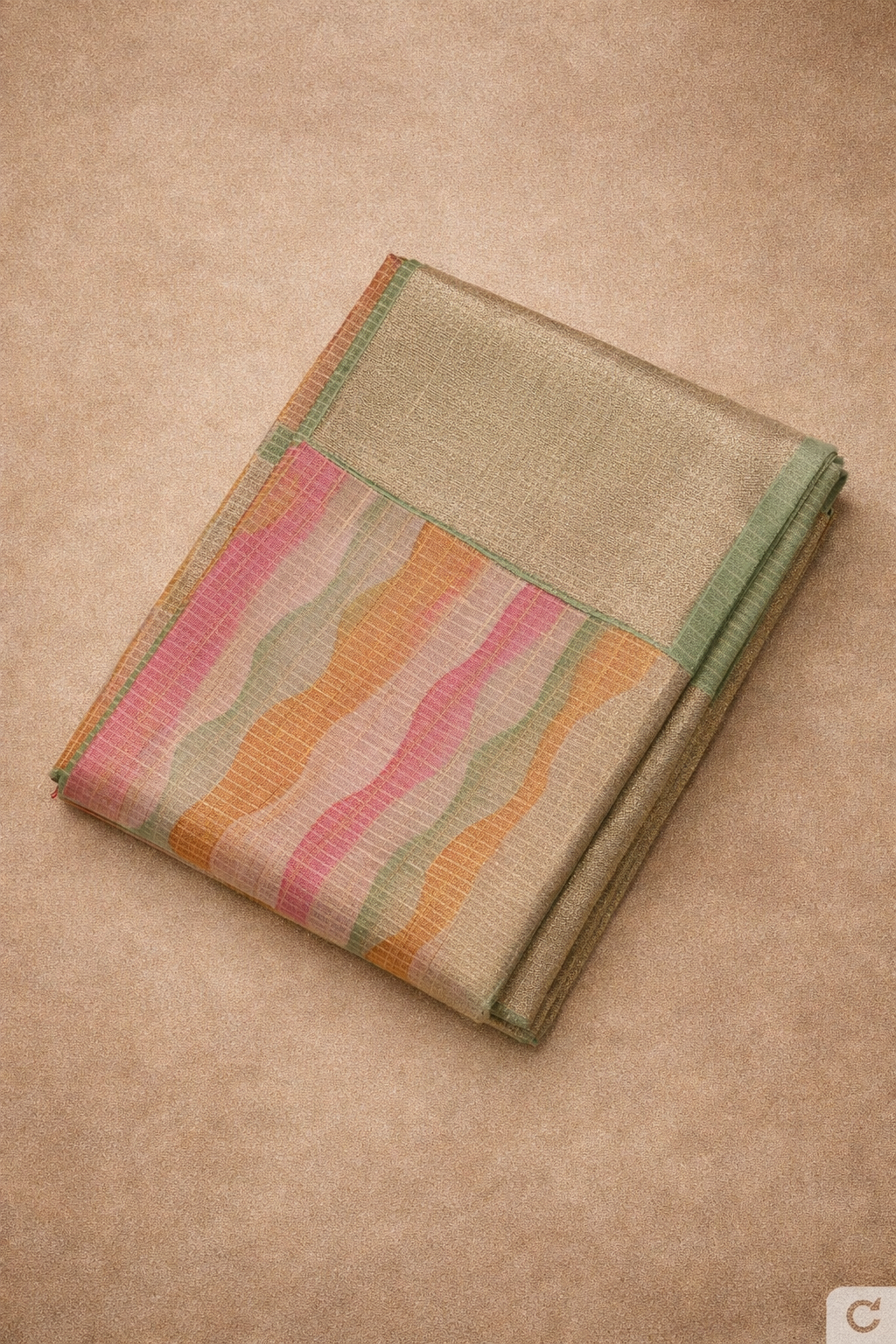 Fancy Stripe Print Saree Online | Lightweight Designer Saree