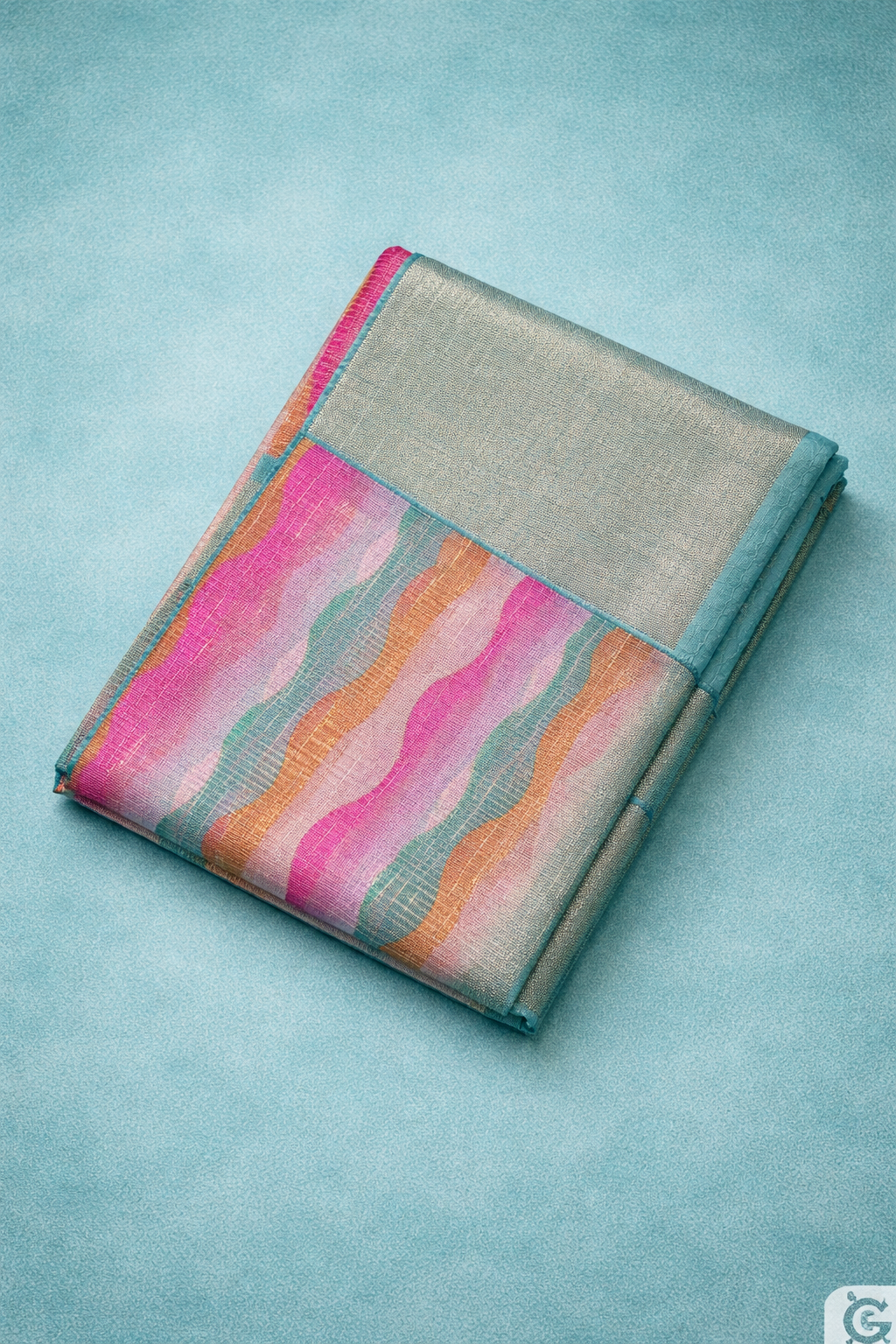 Fancy Stripe Print Saree Online | Lightweight Designer Saree