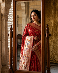 Poridar Art Iskar Border Banarasi Saree